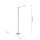 Lampadaire LED orientable en acier 3000 K dimmable