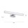 Applique murale LED en métal chromé 4000 K blanc neutre 7 W
