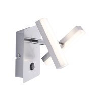 Spot mural LED en acier métal mobile 225 lm...