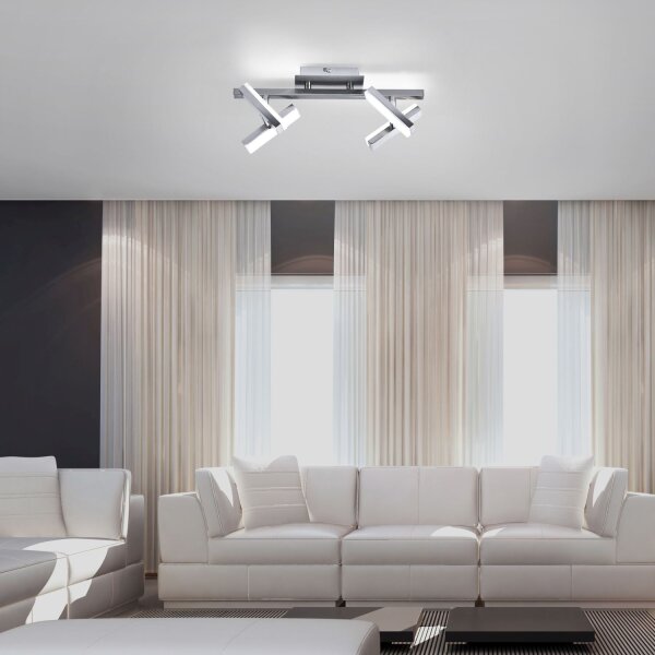Spot de plafond à LED en acier métal mobile 225 lm 39 cm