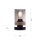 Blendarme Lampe de table verre fumé bois E27 H:18 cm petite