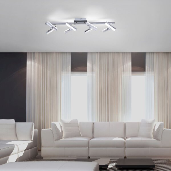 Spot de plafond à LED en acier métal flexible 225 lm 70 cm