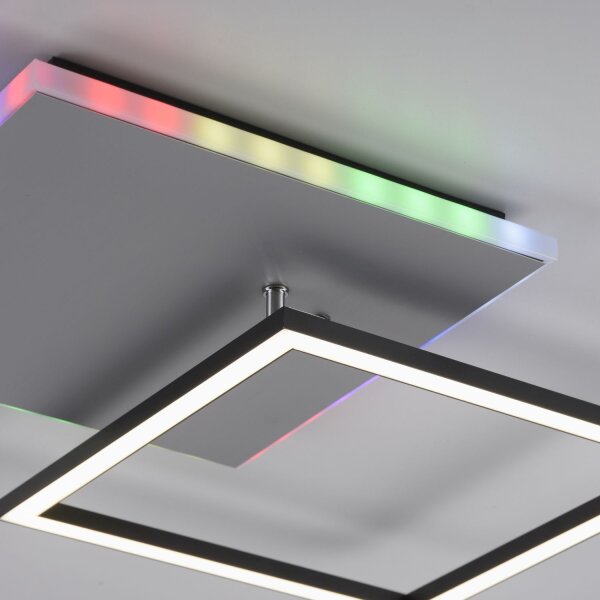 Lampe de plafonnier LED à intensité variable Rainbow RGB avec télécommande
