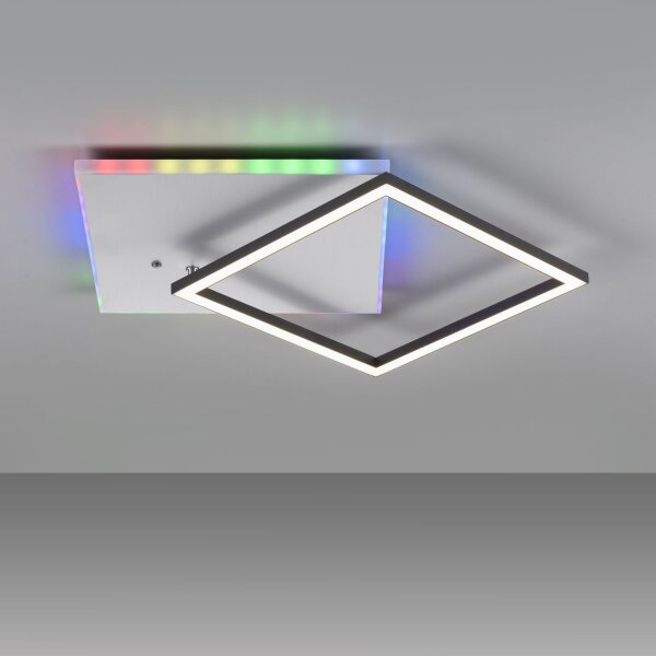 Lampe de plafonnier LED à intensité variable Rainbow RGB avec télécommande