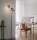 Lampadaire stylé verre fumé bois E14 185 cm 3 flammes