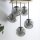 Lampe de plafonnier stylée verre bois E14 L:37 cm faible éblouissement