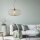 Lampe à suspendre Scandinave Métal Bois rond Ø50 cm E27