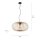 Lampe à suspendre Scandinave Métal Bois rond Ø50 cm E27