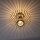 Lampe de plafonnier ronde Scandinave Métal Bois E27 Ø40 cm