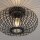 Lampe de plafonnier Scandinave Métal Bois E27 ronde Ø40 cm