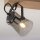 Projecteur flexible de plafond verre chêne E14 38 cm à faible éblouissement