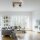 Projecteur flexible de plafond verre chêne E14 38 cm à faible éblouissement