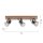 Spot de plafond réglable verre chêne E14 65 cm faible éblouissement