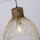 Suspension ronde vintage bois métal Ø40 cm E27