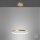Lampe à suspendre LED Ring en métal doré Ø39 cm 2450 lm 19 W
