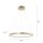 Lampe à suspendre LED Ring en métal doré Ø60 cm 3670 lm 29 W