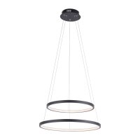 Suspension LED Anneaux Anthracite Métal Ø50...