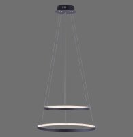 Suspension LED Anneaux Anthracite Métal Ø50...