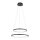 Suspension LED Anneaux Anthracite Métal Ø50 cm 3000 K