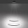 Suspension LED Anneaux Anthracite Métal Ø50 cm 3000 K