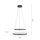 Suspension LED Anneaux Anthracite Métal Ø50 cm 3000 K