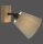 Spot de plafond Abat-jour en tissu Bois E27 réglable Taupe Naturel