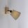 Spot de plafond Abat-jour en tissu Bois E27 réglable Taupe Naturel