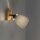 Spot de plafond Abat-jour en tissu Bois E27 réglable Taupe Naturel