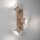 Spot de plafond tissu bois E27 3-flmg mobile taupe naturel