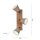 Spot de plafond tissu bois E27 3-flmg mobile taupe naturel