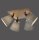 Spot de plafond tissu bois E27 L:59 cm mobile taupe naturel