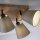 Spot de plafond tissu bois E27 L:59 cm mobile taupe naturel