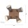 Spot de plafond tissu bois E27 L:59 cm mobile taupe naturel