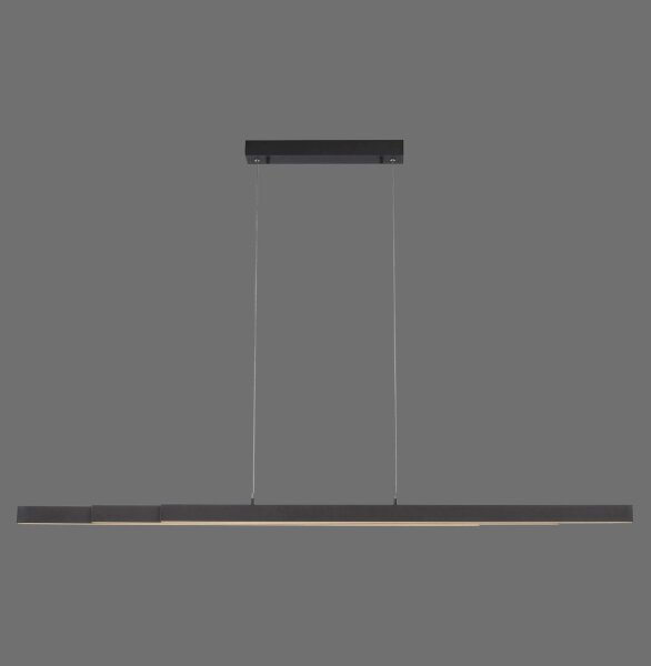 Suspension LED Anthracite Métal 13 W 165 cm allongée