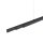 Suspension LED Anthracite Métal 13 W 165 cm allongée