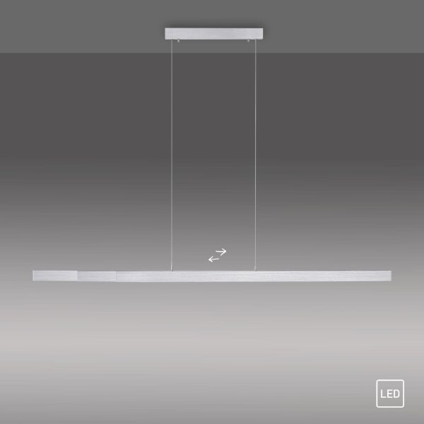 Suspension à LED en aluminium 13 W 165 cm allongée