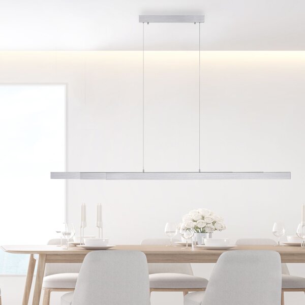 Suspension à LED en aluminium 13 W 165 cm allongée