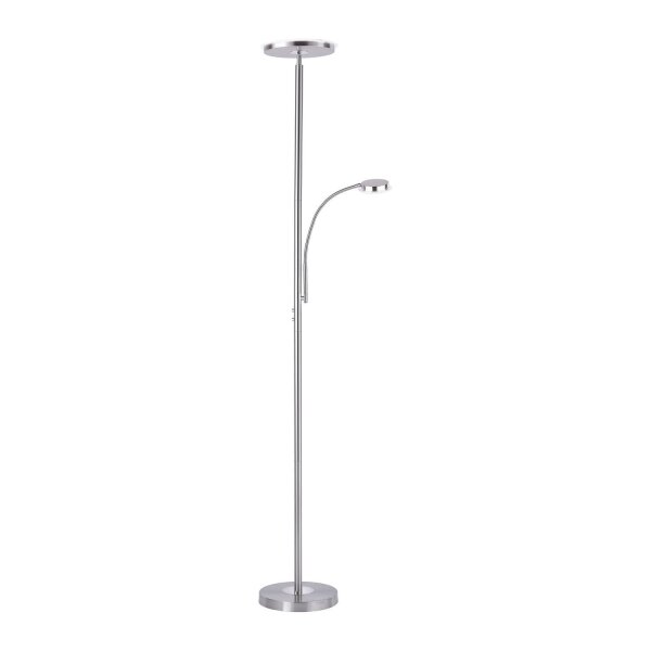 Lèche-plafond LED à intensité variable Acier Touch 193 cm Bras de lecture