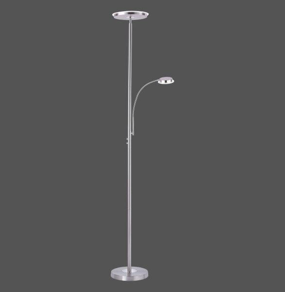 Lèche-plafond LED à intensité variable Acier Touch 193 cm Bras de lecture