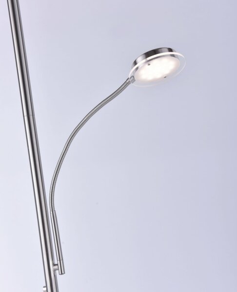 Lèche-plafond LED à intensité variable Acier Touch 193 cm Bras de lecture