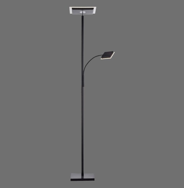 Lèche plafond LED flexible noir Touch 190 cm bras de lecture