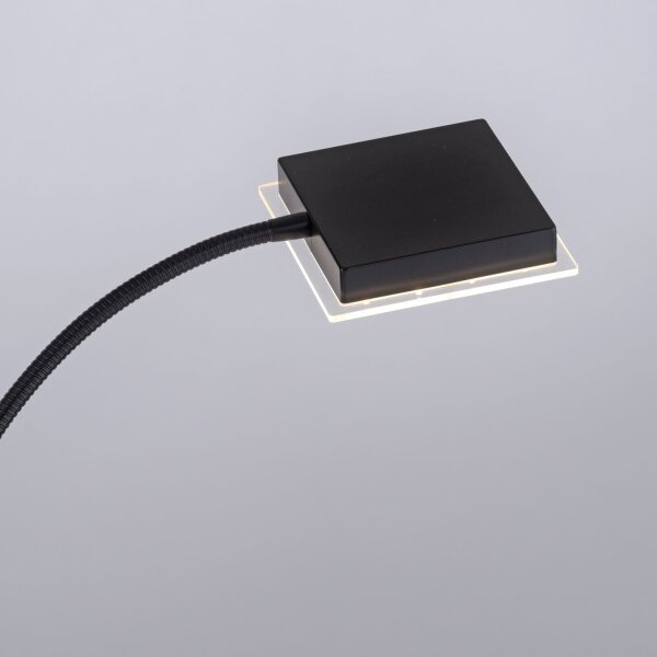 Lèche plafond LED flexible noir Touch 190 cm bras de lecture