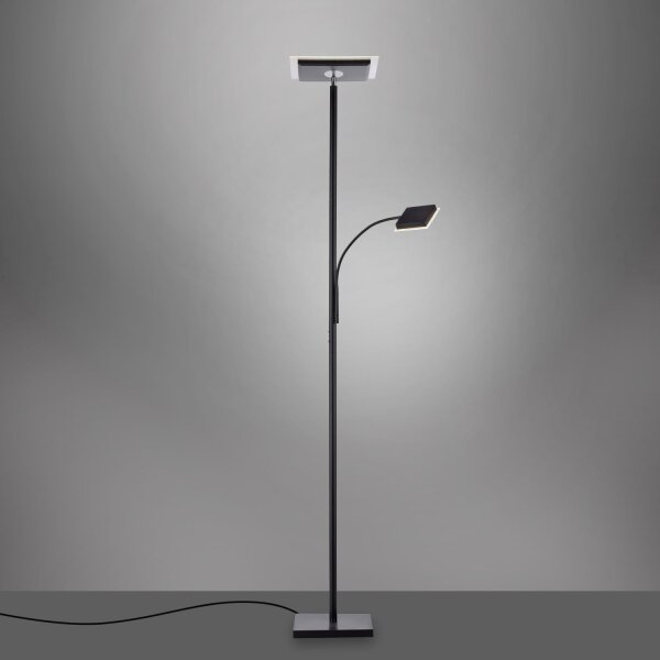 Lèche plafond LED flexible noir Touch 190 cm bras de lecture