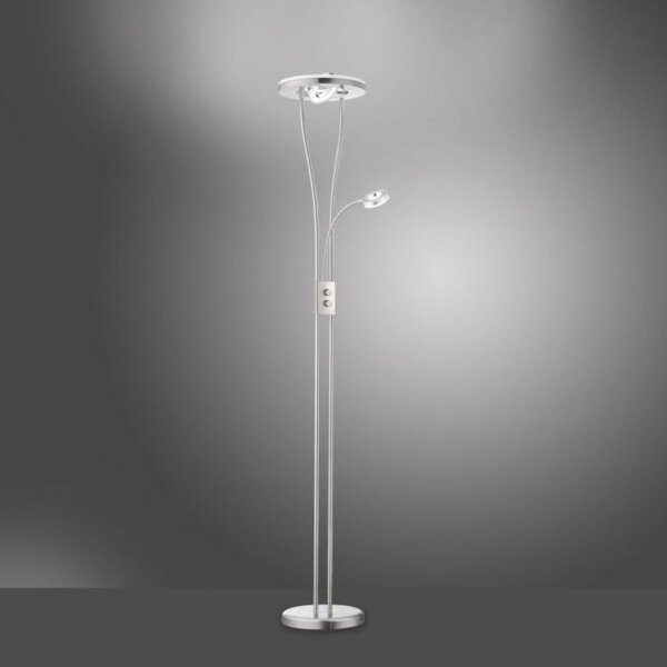 Plafonnier LED verre acrylique métal bouton rotatif 198 cm