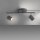 Spot de plafond flexible métal noir GU10 2 flammes