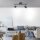 Spot de plafond flexible métal noir GU10 2 flammes