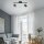 Spot de plafond flexible métal noir GU10 2 flammes