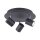 Spot de plafond réglable métal noir GU10 Ø35 cm