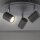 Spot de plafond réglable métal noir GU10 Ø35 cm