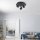 Spot de plafond réglable métal noir GU10 Ø35 cm